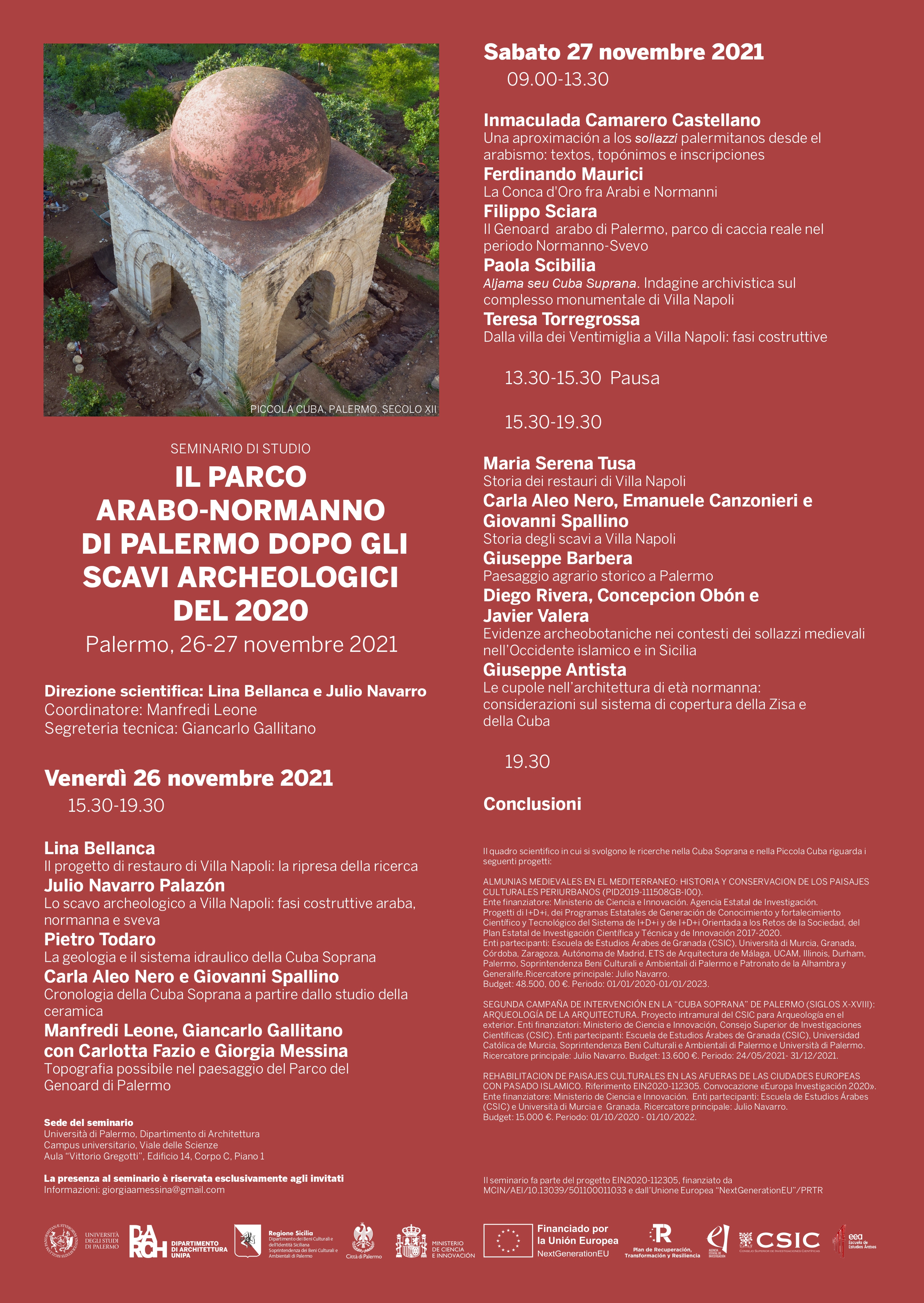 Cartel seminario Palermo 2021